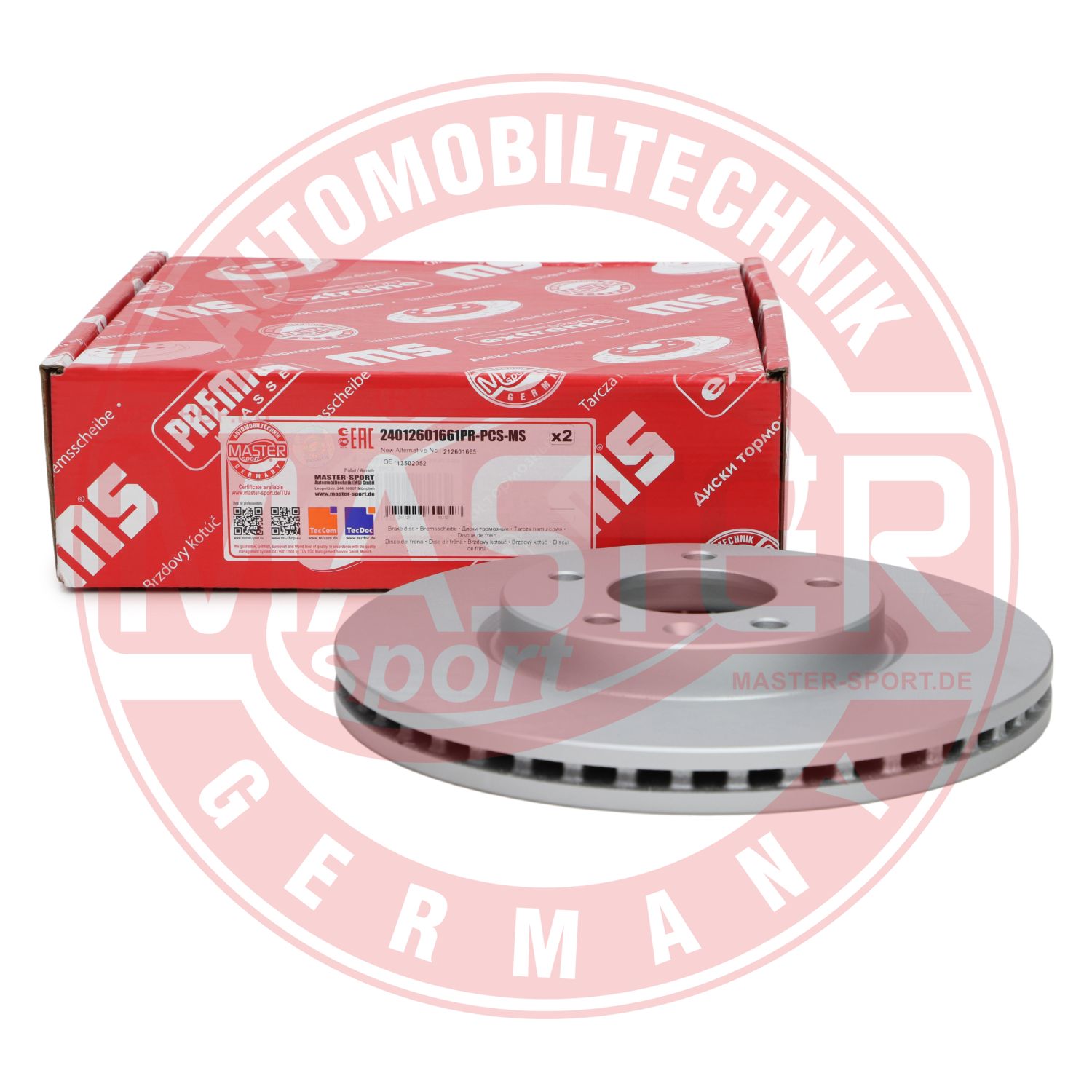 Disc frana MASTERSPORT GERMANY 24012601661PR-PCS-MS